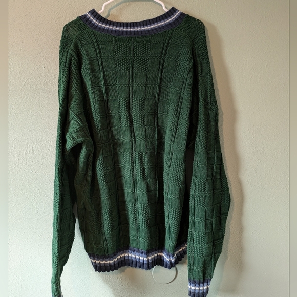 Vintage American Portrait Textured Knit Baggy 90's Y2K Sweater L - Picture 5 of 6